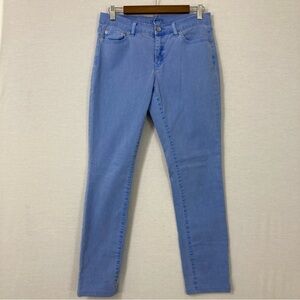 J. McLaughlin Blue Mid Rise Skinny Jeans size 6